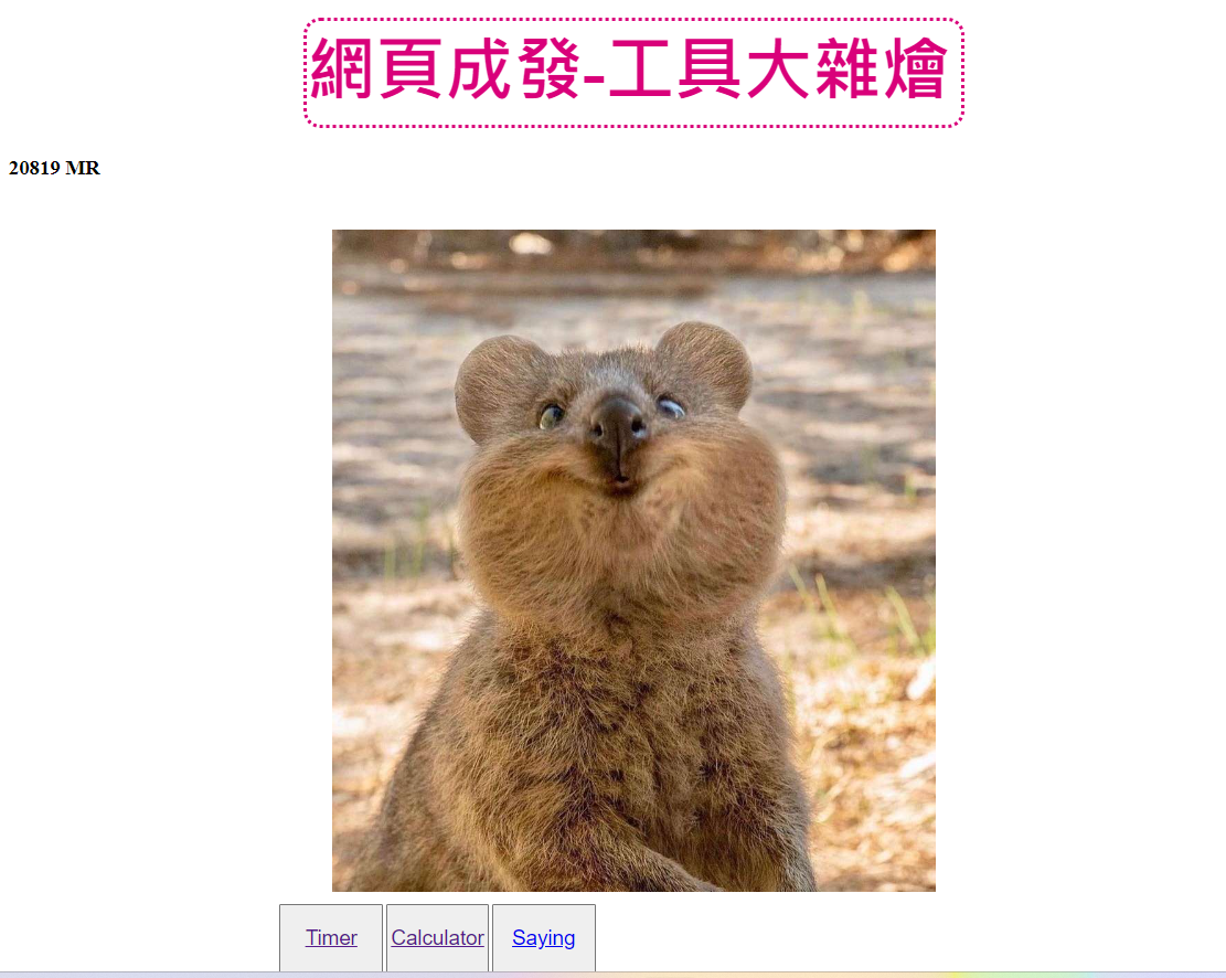 小工具集錦截圖